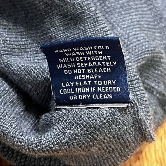 Faconnable Gray Merino Wool Crewneck Sweater XL - Picture 3 of 6